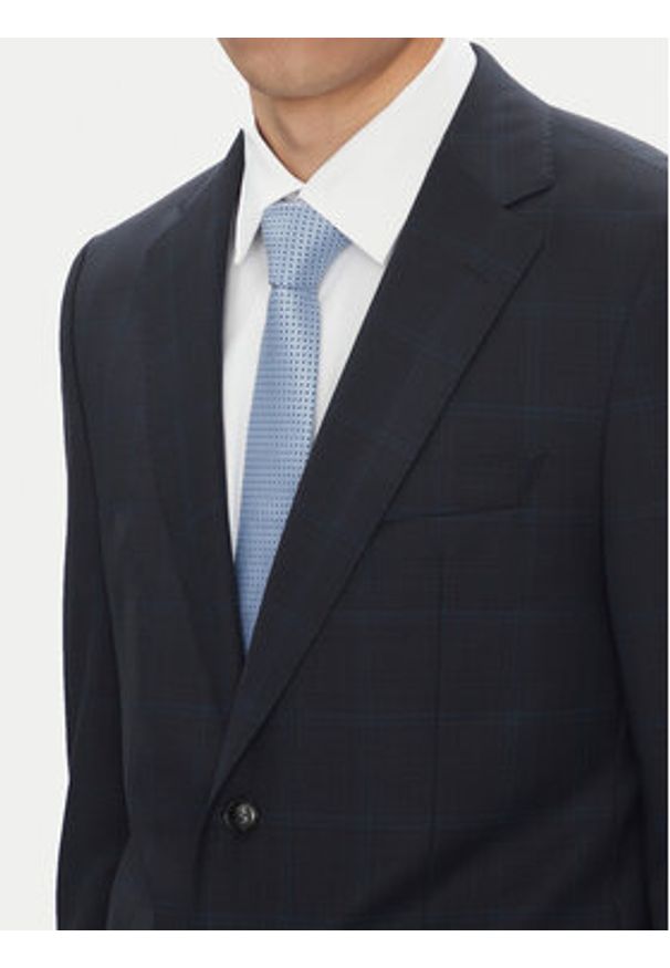 BOSS Garnitur H-Jeckson 50546122 Granatowy Regular Fit. Kolor: niebieski. Materiał: wełna