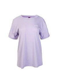 Iguana - T-shirt Damski Z Krótkim Rękawem Okiri. Kolor: fioletowy. Długość rękawa: krótki rękaw. Długość: krótkie