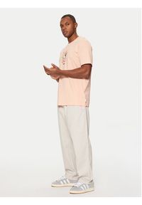 Adidas - adidas Spodnie dresowe Wabash JD0673 Beżowy Loose Fit. Kolor: beżowy. Materiał: bawełna #4