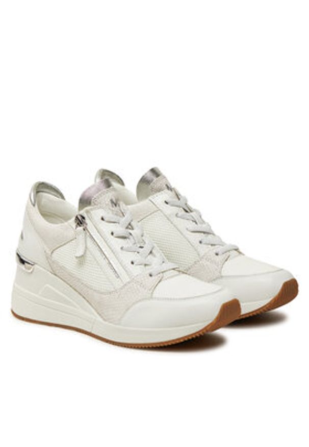 MICHAEL Michael Kors Sneakersy 43F4DBFS3L Biały. Kolor: biały. Materiał: skóra