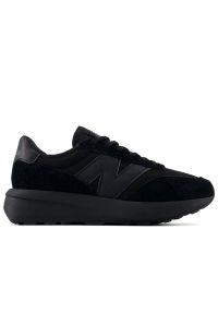 Buty unisex New Balance U370AJ - czarne. Zapięcie: sznurówki. Kolor: czarny. Materiał: zamsz, guma, skóra. Szerokość cholewki: normalna. Sezon: lato #1