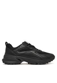 Calvin Klein Sneakersy Hike Runner Laceup Strip M-Lt HM0HM02154 Czarny. Kolor: czarny. Materiał: skóra #1
