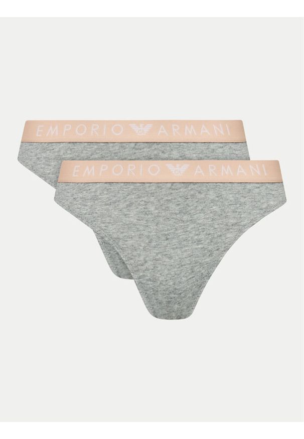 Emporio Armani Underwear Komplet 2 par fig brazylijskich 163337 4F227 00948 Szary. Kolor: szary. Materiał: bawełna