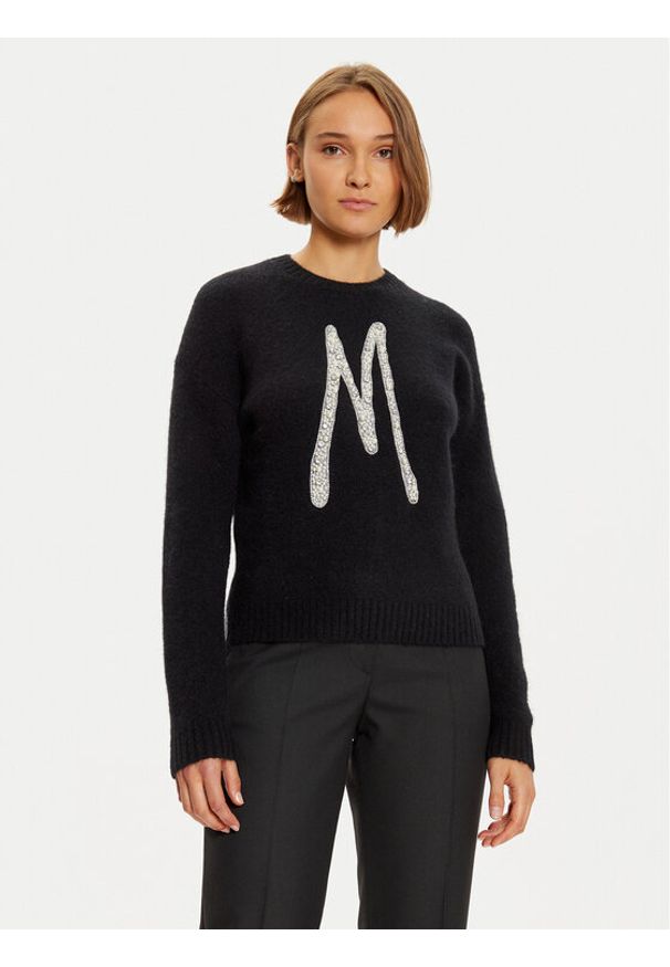 Marciano Guess Sweter 4BGR15 5786Z Czarny Regular Fit. Kolor: czarny. Materiał: wełna, syntetyk