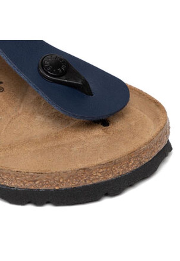 Birkenstock Japonki Gizeh Bs 0143623 Granatowy. Kolor: niebieski. Materiał: skóra