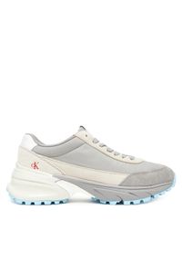 Calvin Klein Jeans Sneakersy Hike Runner Mg Nylon Mix YW0YW01852 Szary. Kolor: szary. Materiał: skóra