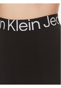 Calvin Klein Jeans Legginsy J20J222601 Czarny Slim Fit. Kolor: czarny. Materiał: syntetyk, wiskoza #5