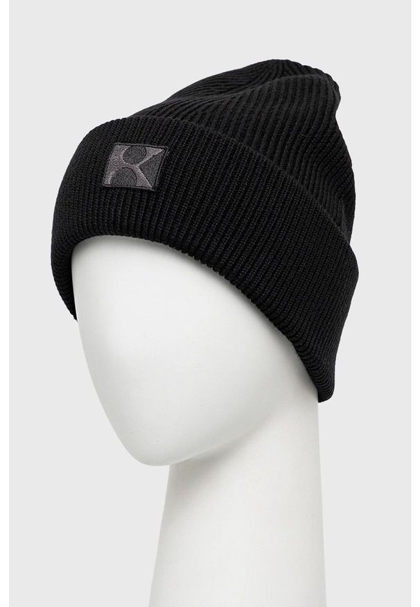 The Kooples - Czapka. Kolor: czarny. Materiał: dzianina