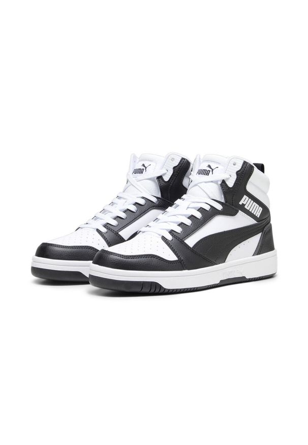 Adidasy Puma Rebound V6, Mężczyźni. Kolor: biały, wielokolorowy, czarny, szary. Materiał: materiał, syntetyk. Szerokość cholewki: normalna. Sport: turystyka piesza