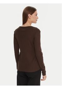 United Colors of Benetton - United Colors Of Benetton Bluzka 3GA2E16F9 Brązowy Regular Fit. Kolor: brązowy. Materiał: bawełna #2