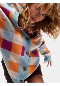 Roxy Kardigan Small Slow Chec Swtr ERJSW03578 Niebieski Regular Fit. Kolor: niebieski. Materiał: syntetyk #3