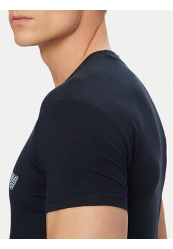 Emporio Armani Underwear T-Shirt EM000375 AF18890 UB102 Niebieski Slim Fit. Kolor: niebieski. Materiał: bawełna