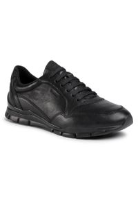 Sneakersy Geox D Sukie A D04F2A 00085 C9999 Black. Kolor: czarny. Materiał: skóra