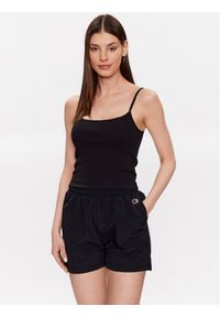 Champion Top 116069 Czarny Slim Fit. Kolor: czarny. Materiał: bawełna