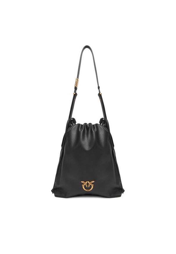 Pinko - PINKO Torebka Slouchy Classic Bag PE 25 PLTT 104359 A270 Czarny. Kolor: czarny. Materiał: skórzane