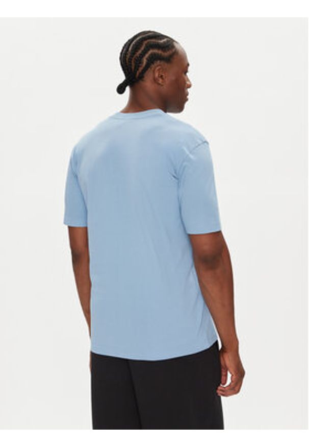 Adidas - adidas T-Shirt adicolor Trefoil JY3758 Błękitny Regular Fit. Kolor: niebieski. Materiał: bawełna