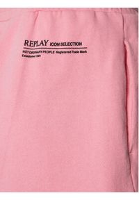 Replay Szorty sportowe W8047B.000.23650P Różowy Regular Fit. Kolor: różowy. Materiał: bawełna #8