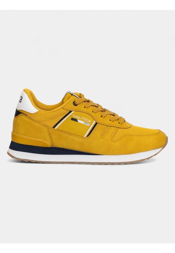 Sneakersy męskie Nautica ARNOLD SOLEIL-WHITE-DEEP. Kolor: żółty
