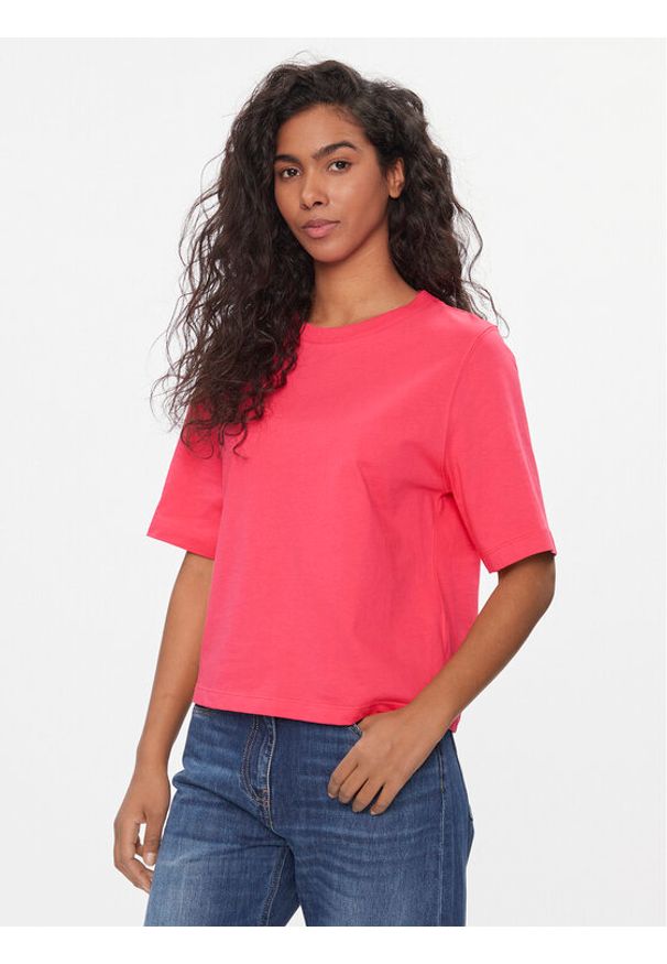 United Colors of Benetton - United Colors Of Benetton T-Shirt 3BL0E17G5 Różowy Boxy Fit. Kolor: różowy. Materiał: bawełna