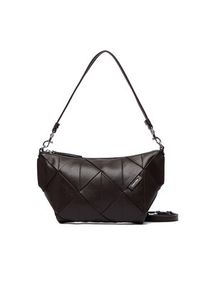 Calvin Klein Torebka Woven Shoulder Bag LV04F3546G Brązowy. Kolor: brązowy. Materiał: skórzane #3