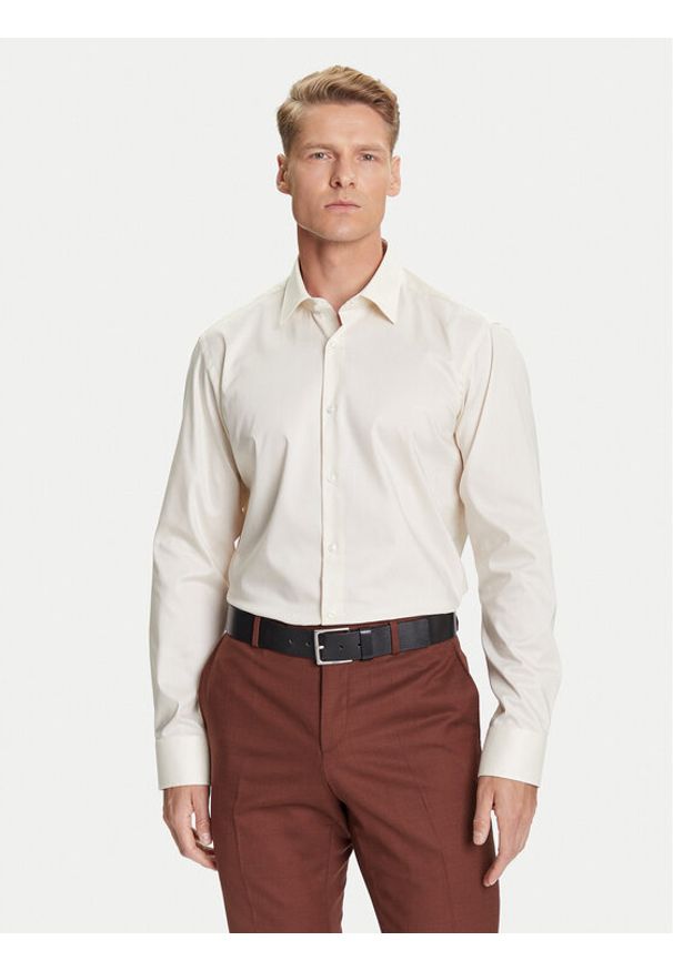 BOSS Koszula H-Joe 50545145 Biały Regular Fit. Kolor: biały. Materiał: bawełna