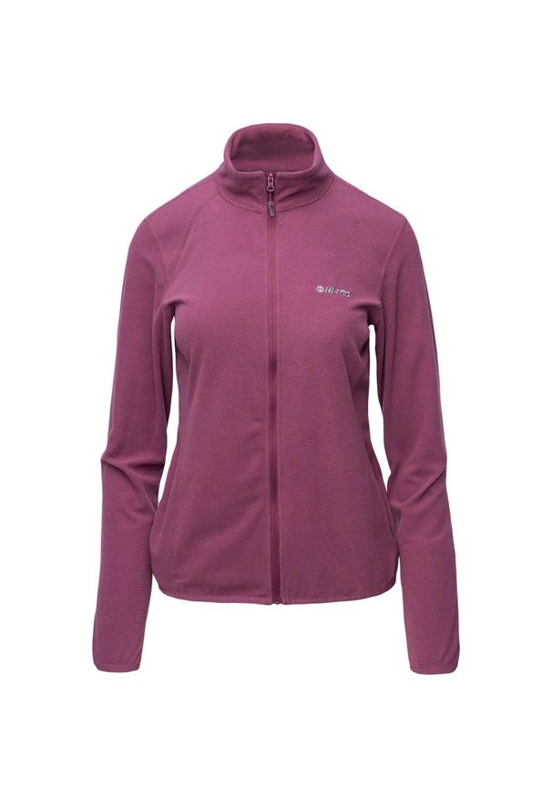 Hi-tec - Damska Bluza Polarowa Damis II. Kolor: fioletowy. Materiał: polar. Sezon: zima. Sport: turystyka piesza