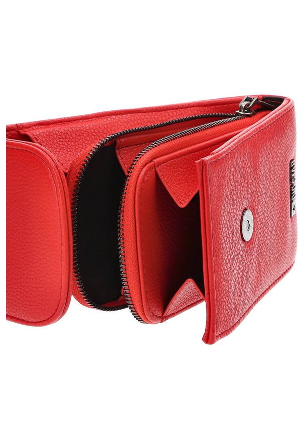 Big Star Accessories - Torba damska Big Star, typu phone bag wykonana z miękkiej ziarnistej skóry ekologicznej, czerwona, JJ574123. Kolor: czerwony. Materiał: skóra ekologiczna