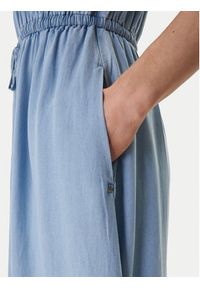 DKNY Sukienka codzienna DJ6D9183 Błękitny Relaxed Fit. Okazja: na co dzień. Kolor: niebieski. Materiał: lyocell. Typ sukienki: proste. Styl: casual #5