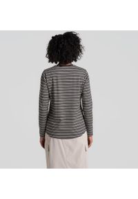 CRAGHOPPERS - Longsleeve damski Craghoppers NosiLife Akona LS Top. Kolor: czarny. Długość rękawa: długi rękaw
