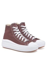 Converse Trampki Chuck Taylor All Star Move Platform A10665C Bordowy. Kolor: czerwony. Materiał: materiał. Obcas: na platformie #4