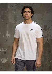 Sinsay - Bawełniana koszulka z nadrukiem - biały. Kolor: biały. Materiał: bawełna. Wzór: nadruk #1