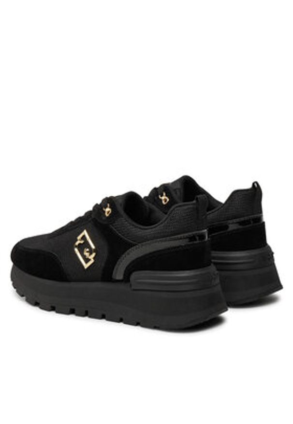 Liu Jo Sneakersy BF4143 PX027 Czarny. Kolor: czarny. Materiał: zamsz, skóra