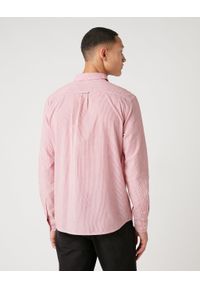 Wrangler - WRANGLER LS 1PKT MĘSKA KOSZULA W PASKI DŁUGI RĘKAW SHIRT RED W5A14MX47 112129958. Długość rękawa: długi rękaw. Długość: długie. Wzór: paski #2