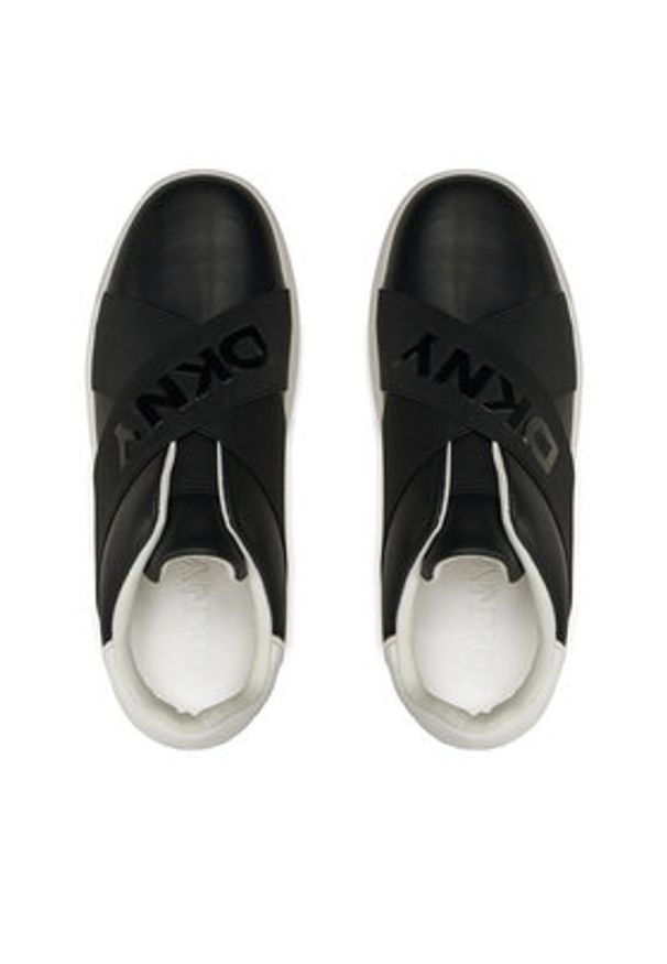 DKNY Sneakersy Jaye K4467549 Czarny. Kolor: czarny. Materiał: skóra