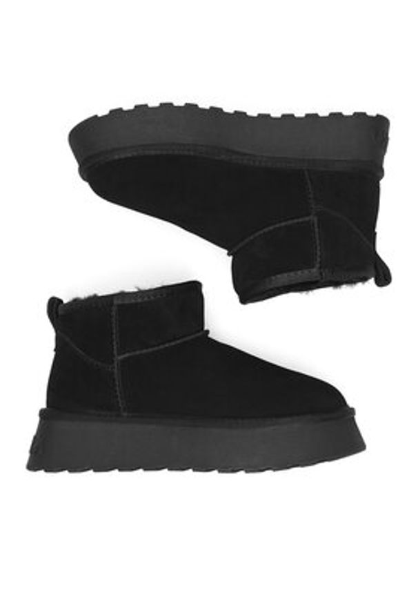 Badura Botki WFA3080-4 Czarny. Kolor: czarny. Materiał: zamsz, skóra