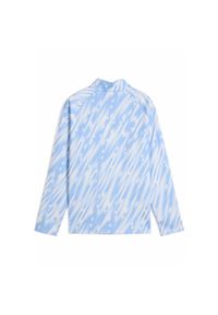 Puma - Młodzieżowa bluza przedmeczowa z zamkiem 1/4 Manchester City PUMA. Kolor: niebieski