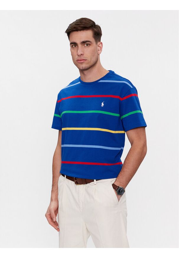 Polo Ralph Lauren T-Shirt 710927064001 Niebieski Classic Fit. Typ kołnierza: polo. Kolor: niebieski. Materiał: bawełna