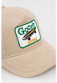Superdry czapka kolor beżowy z aplikacją. Kolor: beżowy. Wzór: aplikacja #4