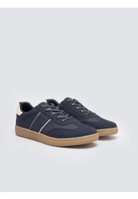 Big-Star - Sneakersy męskie sportowe ze skóry ekologicznej granatowe SS174079 403. Kolor: niebieski. Materiał: skóra ekologiczna. Szerokość cholewki: normalna