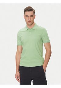 BOSS Polo Passenger 50507803 Zielony Slim Fit. Typ kołnierza: polo. Kolor: zielony. Materiał: bawełna