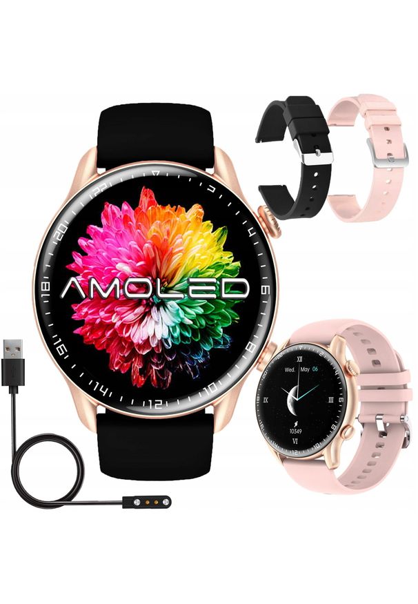 WonderWatch - SMARTWATCH ZEGAREK DAMSKI POLSKIE MENU ROZMOWY CIŚNIENIE PULS SPORT AMOLED. Rodzaj zegarka: smartwatch. Styl: sportowy