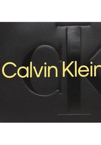 Calvin Klein Jeans Torebka Sculpted Camera Bag 18 Mono K60K610275 Czarny. Kolor: czarny. Materiał: skórzane #5