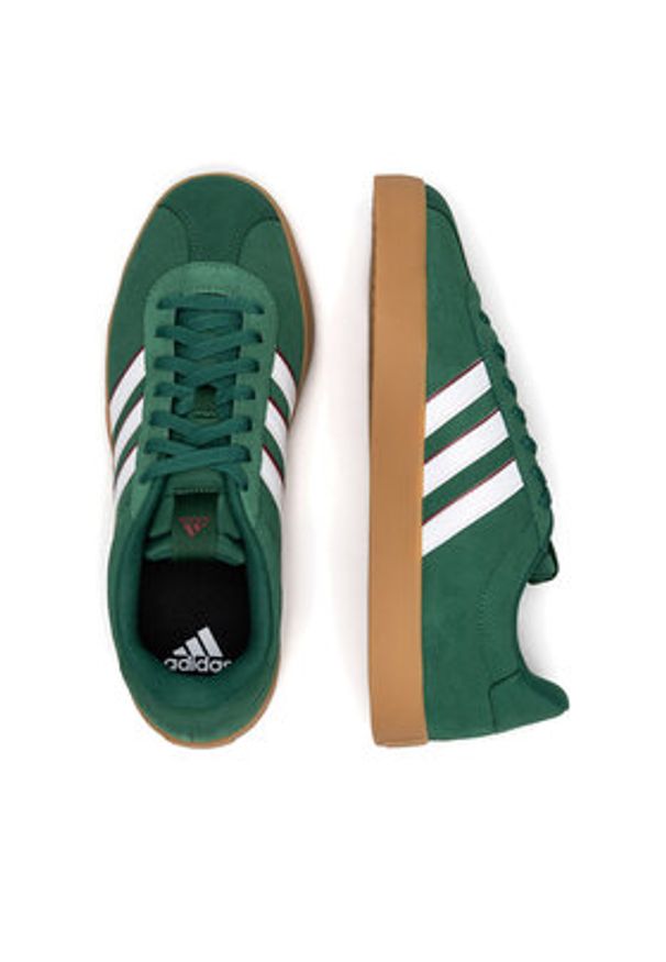 Adidas - adidas Sneakersy VL COURT 3.0 IH4790 Zielony. Kolor: zielony. Materiał: skóra