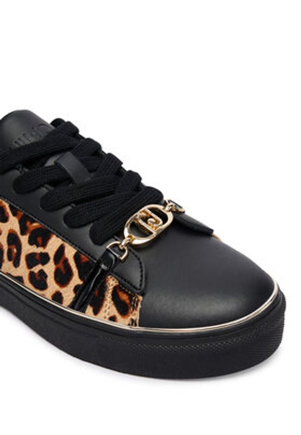 Liu Jo Sneakersy Kiki 01 BF5063 PX163 Czarny. Kolor: czarny. Materiał: skóra