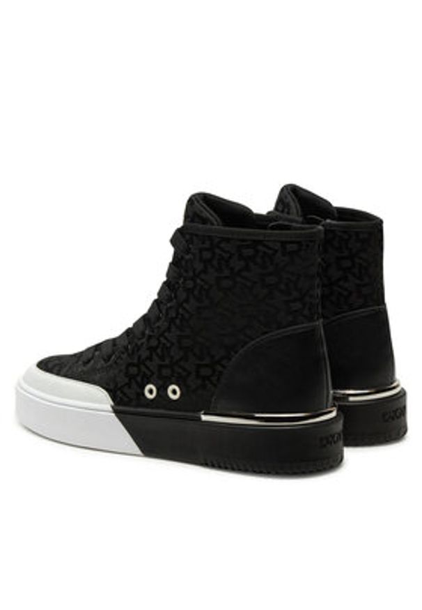 DKNY Sneakersy Bitsy K4497396 Czarny. Kolor: czarny. Materiał: skóra