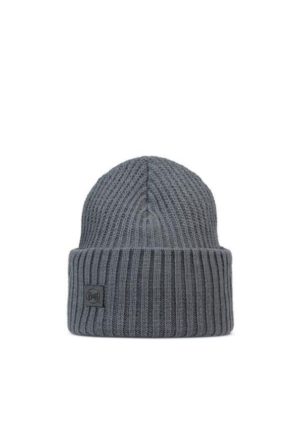 Buff - Czapka BUFF KNITTED BEANIE RUTGER IRON. Kolor: szary. Sezon: zima. Styl: sportowy