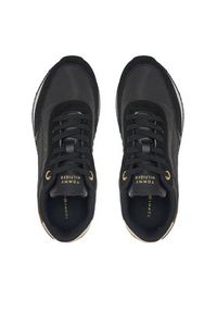 TOMMY HILFIGER - Tommy Hilfiger Sneakersy Essential Runner FW0FW08332 Czarny. Kolor: czarny. Materiał: zamsz, skóra #6
