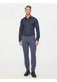 Calvin Klein Koszula K10K113182 Granatowy Slim Fit. Kolor: niebieski. Materiał: bawełna, syntetyk #3