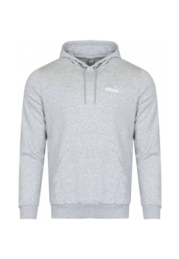 Bluza z kapturem Puma Men Ess Small Logo Hoody, Mężczyźni. Typ kołnierza: kaptur. Kolor: szary. Materiał: bawełna, materiał