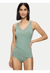 Triumph Top Feel Of Modal 10221637 Zielony Slim Fit. Kolor: zielony